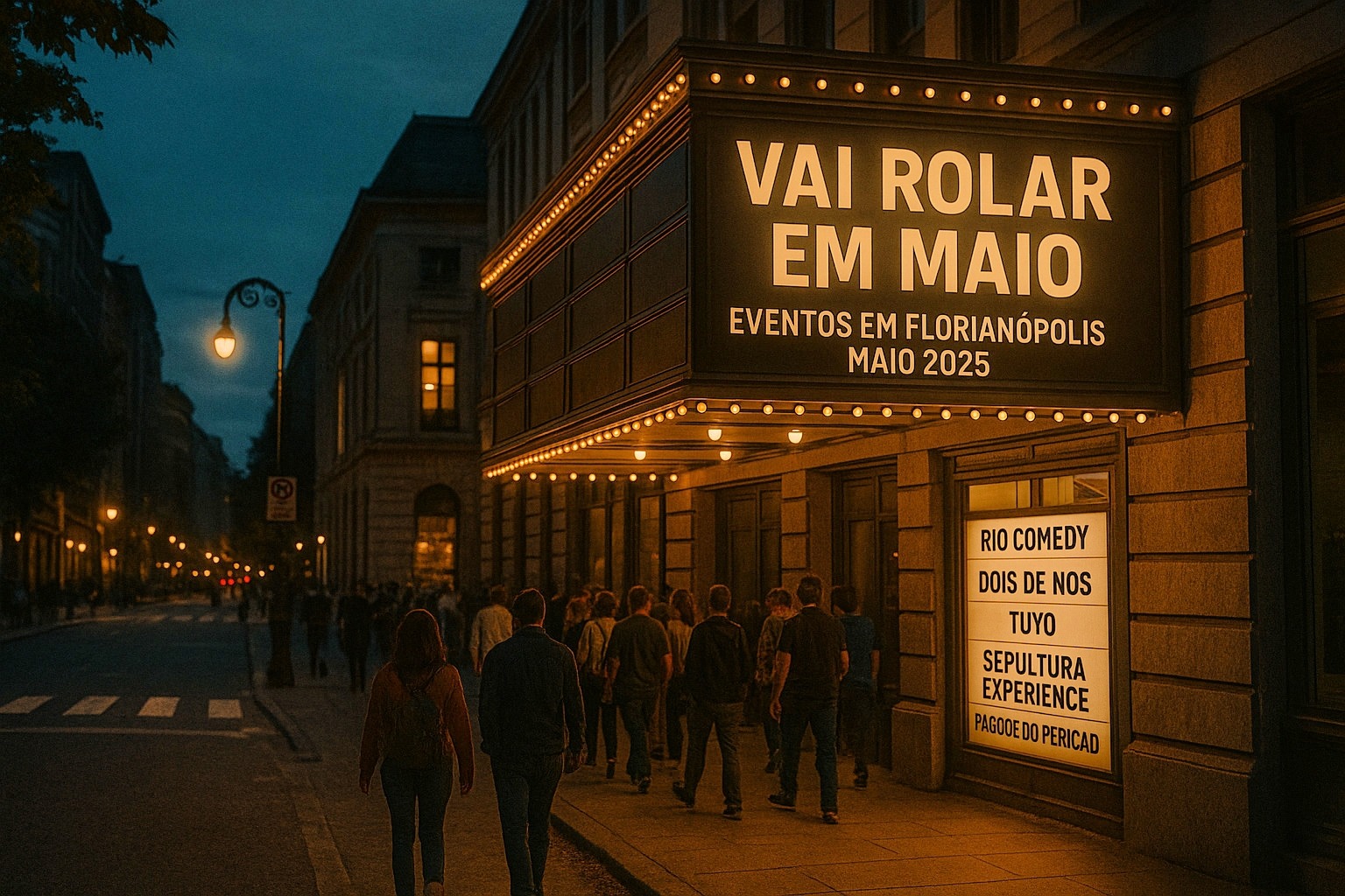 Confira os principais eventos que ainda vão rolar em Florianópolis neste mês de maio de 2025 — shows, teatro e experiências culturais para curtir na ilha e no continente.